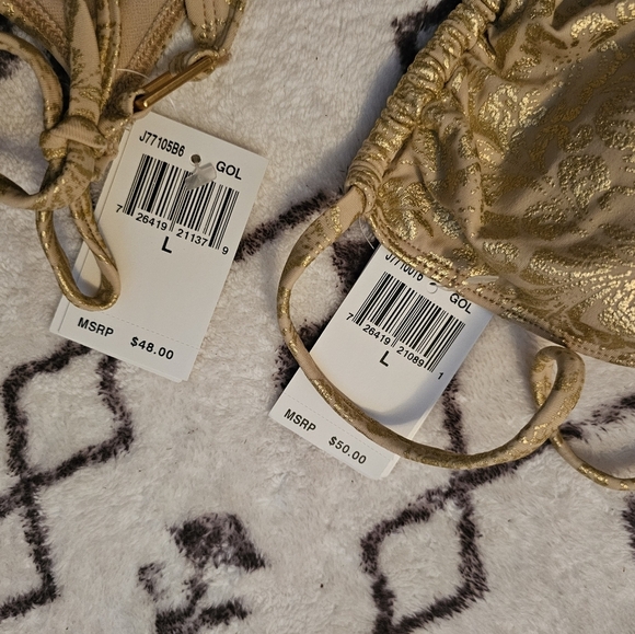 W Swim Gold Bikini Swim Suit - Picture 3 of 5